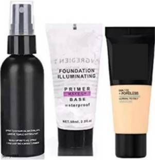 brown blush makeup fixer and primer set