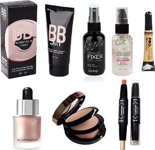 grasp Fixer,Primer, 2In1 Conctour Stick,Foundation,Highlighter,,Concealer,Loose Powder