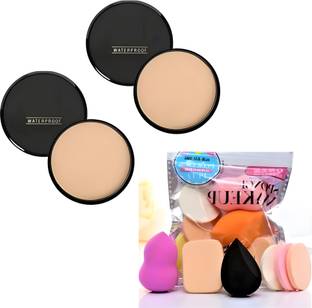 grasp Makeup combo set of Compact 2 peices and blender puff family pack