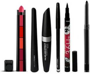 Valhalla 5in1 creamy matte lipstick mascara combo 36h eyeliner kajal black
