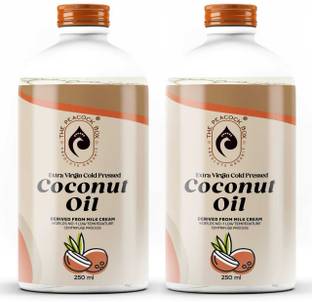THE PEACOCK BOX Extra Virgin Cold Pressed Coconut Oil For Skin, Hair and Cooking Hair Oil