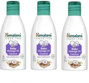 HIMALAYA Baby Massage Coconut Oil For Enhances Baby Growth,100 Ml (Pack of 3)
