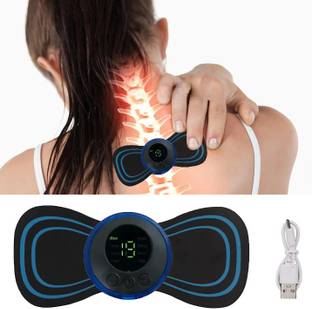 ELITSA Butterfly Massager for Shoulder Legs and Neck Waist, EMS Cervical with 8 Modes and 19 Strength Levels Rechargeable Pain Relief EMS Massage Massager