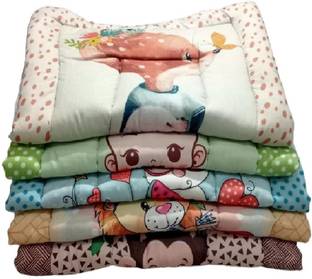 babyly New Born Baby Bed Mattress | crib Sheet| Godari| Bedding set mat Pack of-5 pcs