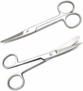 mediwave Surgical Instrument Dressing Scissor Straight and Curved Sharp/Blunt Dressing Forceps