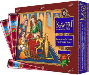 Kaveri Bridal Mehandi Cone for Hands Herbal Rajasthani Henna Paste Instant Natural Mehendi