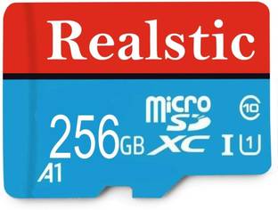 Realstic MICRO SD CARD ||MMC ULTRA 256 GB MicroSD Card Class 10 130 MB/s  Memory Card Compatible with Camera, Camera, Gaming Console, Mobile, Tablet