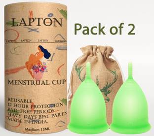 LAPTON Medium Reusable Menstrual Cup