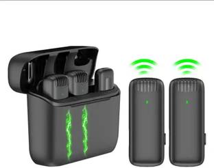 Gentle e kart Dual Wireless Mic with Charging Case for Vlogging/Recording For Type C/iPhone Microphone