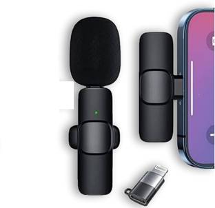 Fynzo K8 Wireless Microphone, Digital Mini Portable Recording Clip Mic Camera Microphone