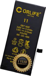 orlife Mobile Battery For  iPhone 11 Mobile battery