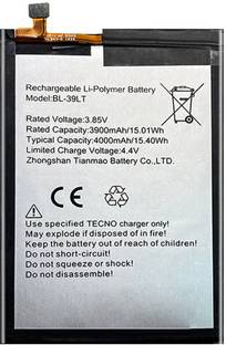 The B Store Mobile Battery For  TECNO Spark 4 / Spark 4 Pro BL-39LT