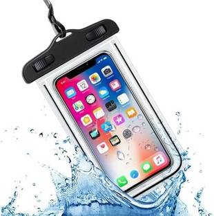 PAPLAJ ENTERPRISES Pouch for Rain for Mobile Touch Sensitive Waterproof Mobile Pouch with Strap, Size upto 6.5" Mobiles