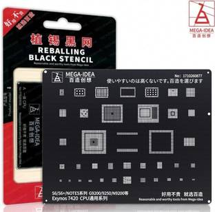AKT QIANLI MEGA-IDEA BZ- 19 BLACK BGA Reballing Stencil Kit for Reballing Stencil Kit for iPhone BZ 19 Exynos 7420 CPU for S6S6+NOTE5 Series G92009250N9200 SQUARE Stencil