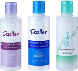 Dazller Deep Cleansing, Nourishing, Daily Light, Body Lotions , Combo