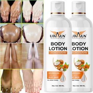 Udaun Body Lotion for Very Dry Skin, Nourishing Body Milk with Vitamin E Pack of 2
