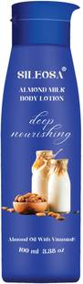 SILEOSA Deep Nourishing Body Lotion with VitaminE and Almond Oil for Women & Men