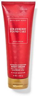 BATH & BODY WORKS STRAWBERRY POUND CAKE BODY CREAM