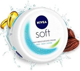 NIVEA Soft Light Moisturizing 300ml Crèam, Jojoba oil & Vitamin-E,Face/Body/Hands