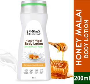 Globus Naturals Honey Malai Body lotion, Enriched with Tulsi and Chandan, For Deep Nourishment