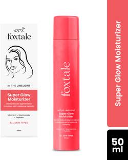 Foxtale Nano Vit-C Super Glow Moisturiser with Niacinamide & Peptides for Glowing Skin