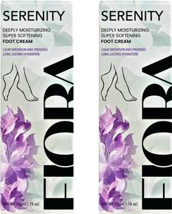 fiora Serenity Foot Repair Cream,Fast Relief for Dry, Cracked, Itchy Feet (Pack of 2)