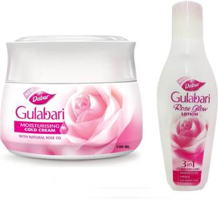 Dabur Gulabari Moisturizing Cold Cream 100 ml Pack of 1 With Lotion 50 ml