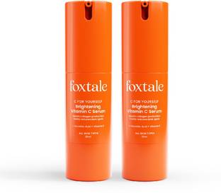 Foxtale (Pack of 2) Vitamin C Face Serum with L-Ascorbic Acid & Vitamin E - 30ml