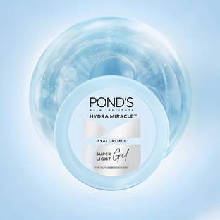POND's Super Light Gel Oil Free Face Moisturizer 25g x 2 | With Hyaluronic Acid & Vitamin E for Fresh Glowing Skin & 24 hr Hydration - Daily Use