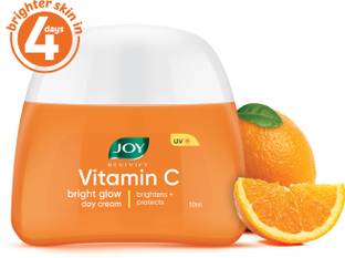 जॉय Vitamin C Bright Glow Day Cream with SPF - Lightweight & Oil-Free Moisturizer