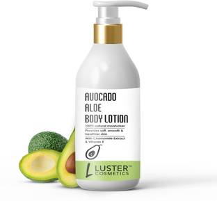 Luster Cosmetics Avocado Aloe Body Lotion | Extract with Chamomile & Vitamin E | Natural Moisturizer for All Skin Types | Provides Smooth & Healthier Skin | Body Lotion for Women & Men-