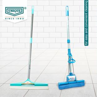UNIQUE PVA mop sponge mop stick Telescopic Handle|Dubbly wiper home floor cleaning mop Mop Set