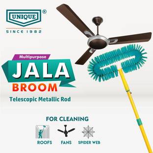 UNIQUE Premium jala brush for cleaning jala & ceiling fan (14x84 in) telescopic handle Wet & Dry Mop