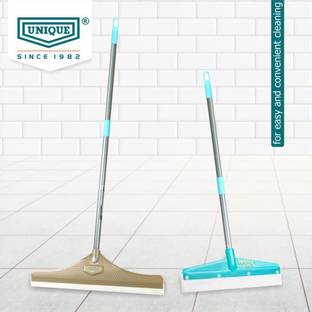 UNIQUE Sweepy & Teeny floor wiper for home/bathroom Metal Rod EVA/TPE Double Lip Blade Floor Wiper