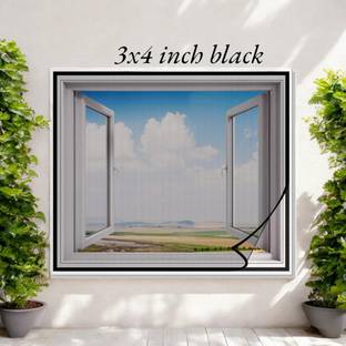 ZIMBLE Windows Mosquito Net, Insect Net Frame/120 GSM Highly Durable and safe Fibre Washable Adults Mosquito Net