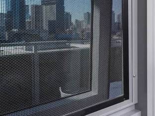 Ourlucky Fibre Adults Washable 4x4 feet Black fibreglass window mesh 120x120 cms Mosquito Net