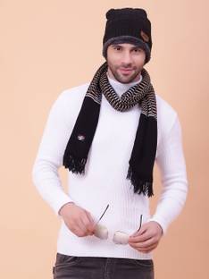 vesture Geometric Print Men Muffler