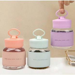 TINSUHG Glass Split Water Cup Mobile Phone Holder Chubby Cup Glass Water/Juice Glass