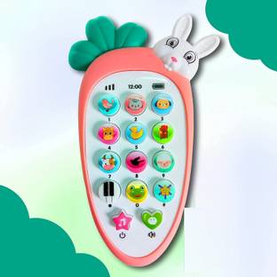 Galactic Smart Phone Cordless Feature Mobile Phone Toys Mobile Phone for Kids Phone Small Phone Toy Musical Toys for Kids Smart Light Birthday Gifts for Boys, Girls -Rabbit Phone multi color (pc of 1 pc)