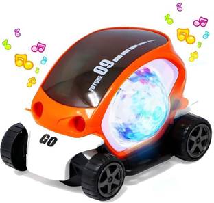 LooknlveSports Future 09 Musical Stunt Car Rotate 360° with Flashing Light & Music