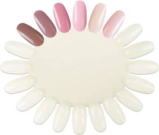 feelhigh 10 Palettes 20 Nail Tips Display Board for Nail Art Design Practice for Manicure