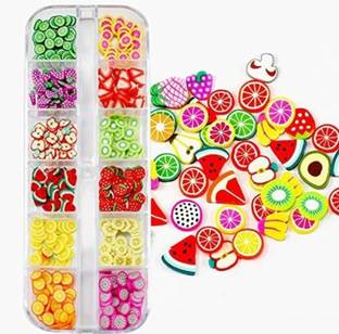 Scheibe 12 Grids DIY Fruit Nail Art
