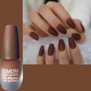 Cemera Ice Matte Nail Polish Coffee Chocolate Brown Brown