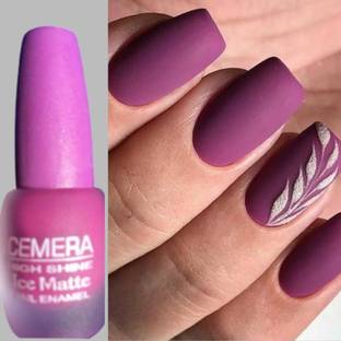 Cemera Purple Mauve Ice Matte Nail Polish Purple