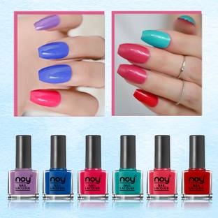 NOY Nail Polish Set Quick Dry Formula for Instant Shine In Nail Paints Combo Box Multicolor