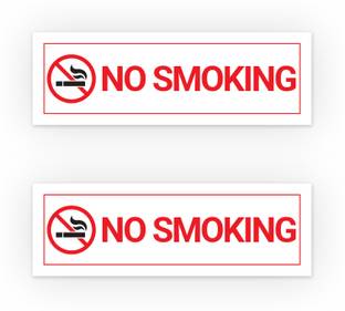 SignsExpress Plastic No Smoke Sign Board Name Plate