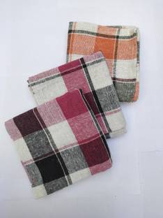 PITRADEV 20x20 Inch Cotton Chapatis Napkin ,Cleaning,Cloth,MultiColor (3 Sheets) Wet and Dry Cotton Cleaning Cloth