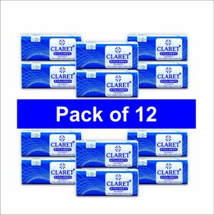 CLARET 100 Sheets Multi-Fold Tissues – 1-Ply, 21x21 cm, 100% Virgin Pulp White Paper Napkins