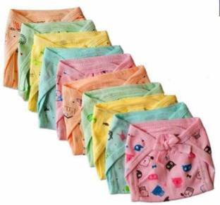 Jainam Traders Pack of 6 Soft U-Shaped Printed Cloth Langot or Diaper for Kids (0-6 Months)