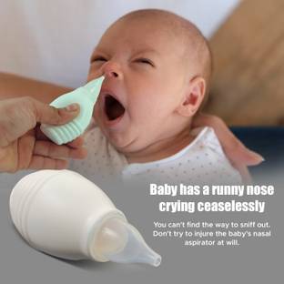 BK Mart Nose Cleaner, Nasal Aspirator with Silicone Nozzle for Baby( Pack Of 1) Manual Nasal Aspirator